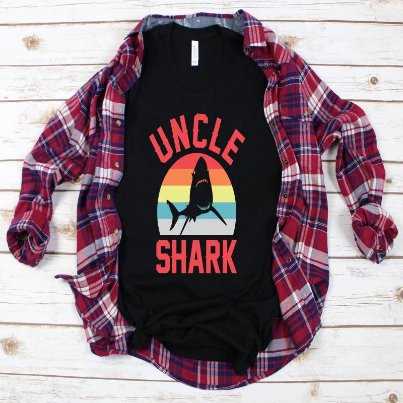 Crushtee Uncle Shark T Shirt, Uncle Shirt, Funcle Shirt, Uncle To Be Shirt, New Uncle Gift, New Uncle Shirt, Funny Uncle Shirt, Uncle Gift