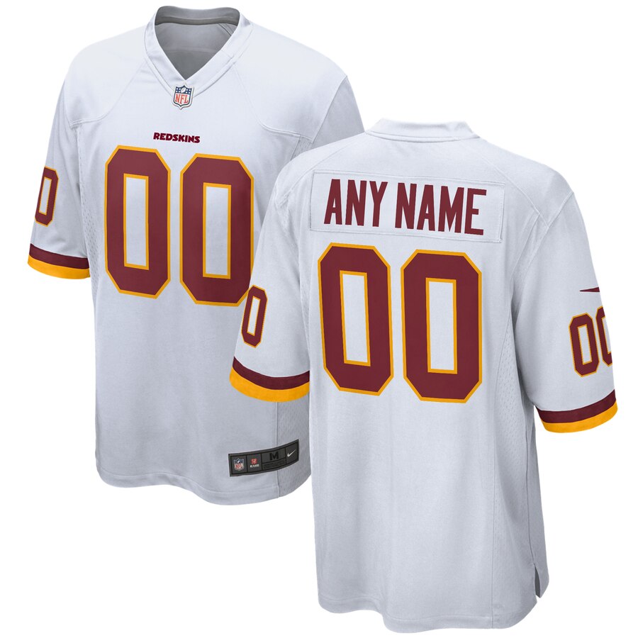 Washington Redskins Nike Youth Custom Game Jersey – White