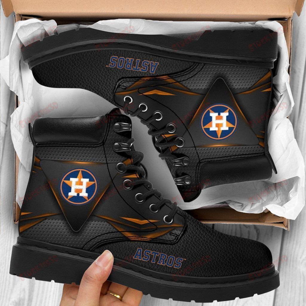 Houston Astros Boots – Premium Shoes/ Premium Leather Boots – Gift For Sports Lovers 068