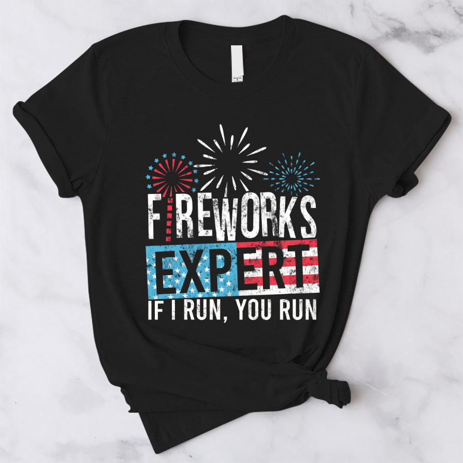 4Th Of July Shirt Red White And Blue Fireworks Expert Tee