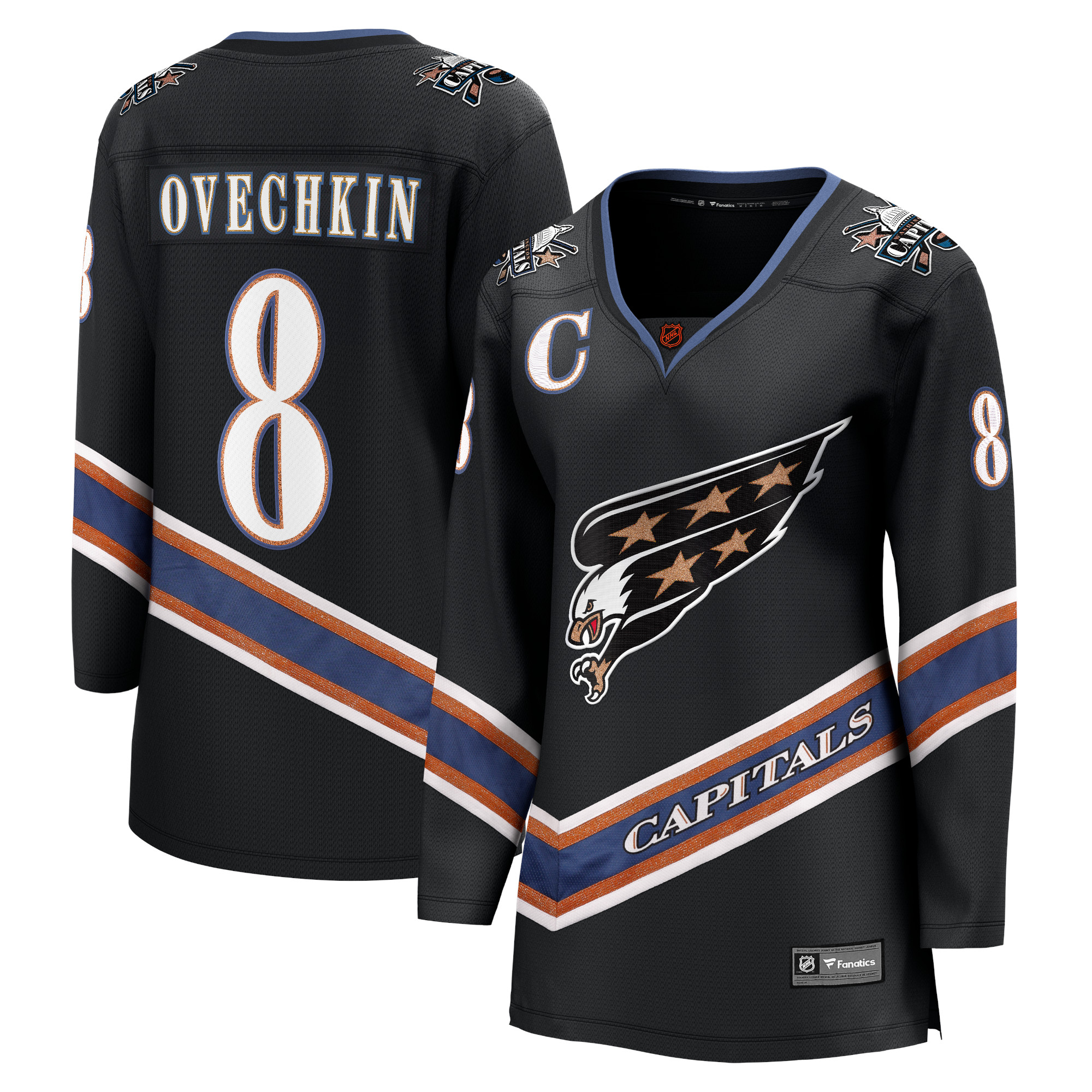 Women's Washington Capitals Alexander Ovechkin Black Special Edition 2.0 Breakaway Player Jersey