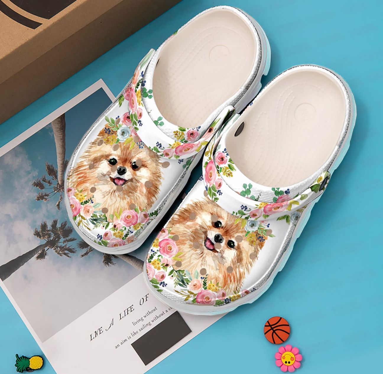 Pomeranian Personalized Clog, Custom Name, Text, Color, Number Fashion Style For Women, Men, Kid, Print 3D Lovely Pomeranian