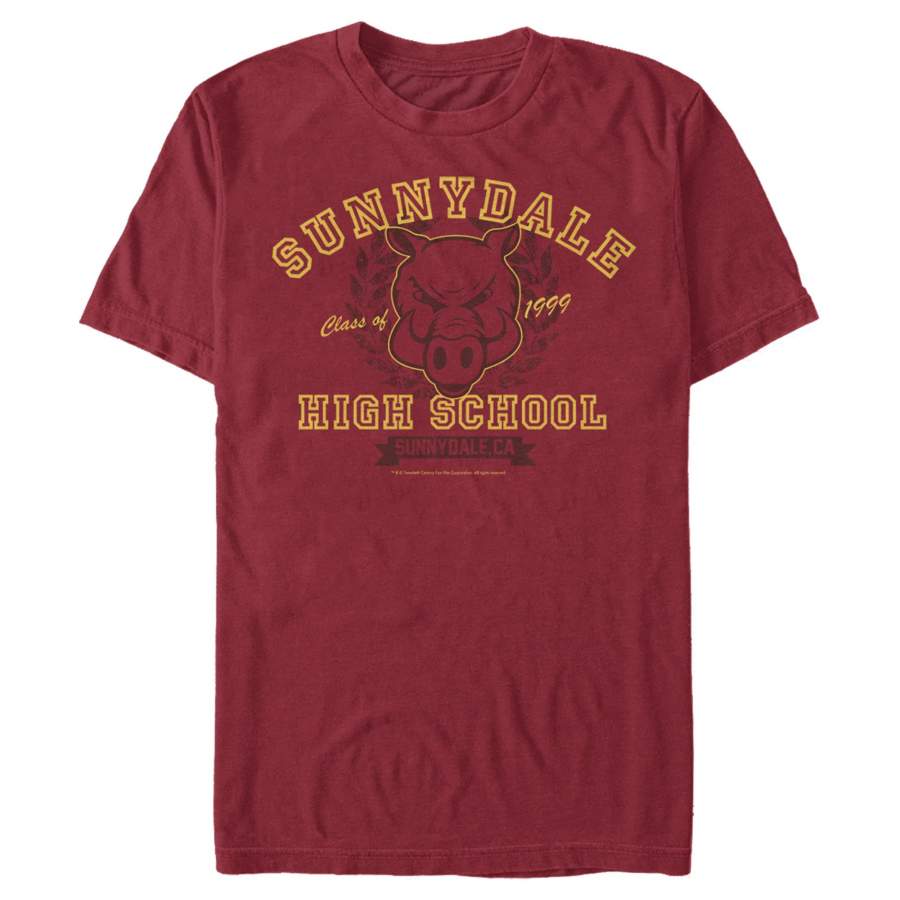 Buffy the Vampire Slayer Men’s Sunnydale Razorbacks School Uniform  T Shirt