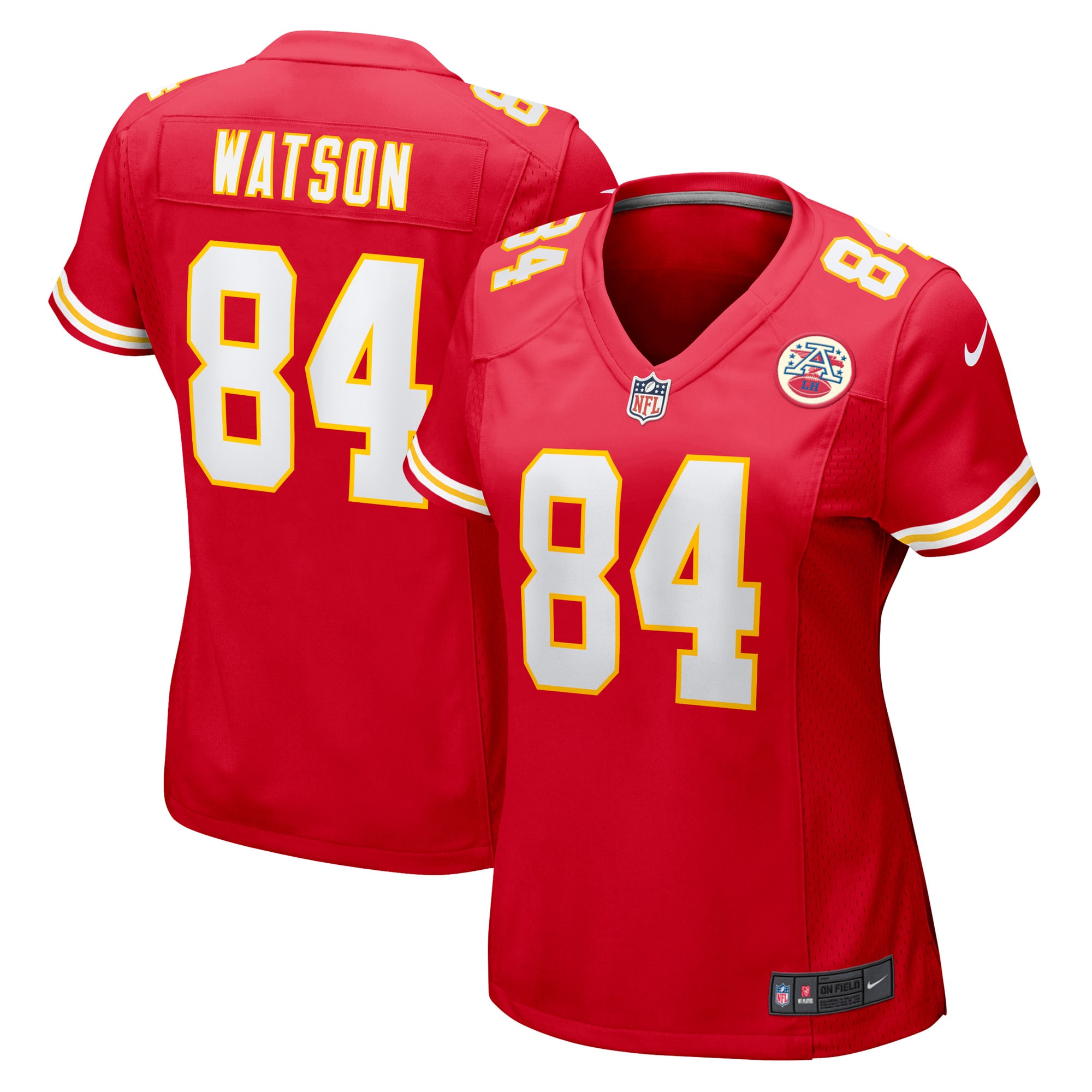 Justin Watson Kansas City Chiefs Women's Game Player Jersey – Red