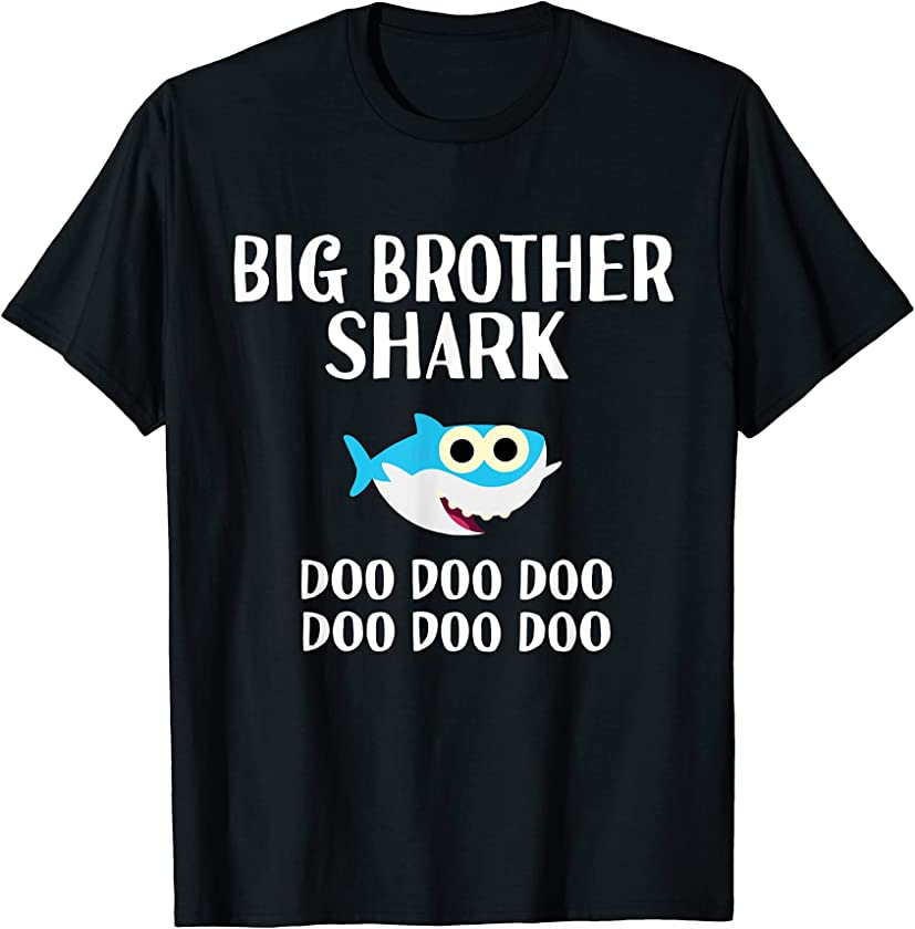 Big Brother Shark Doo Doo For Toddler Boys Me Brothers T-Shirt