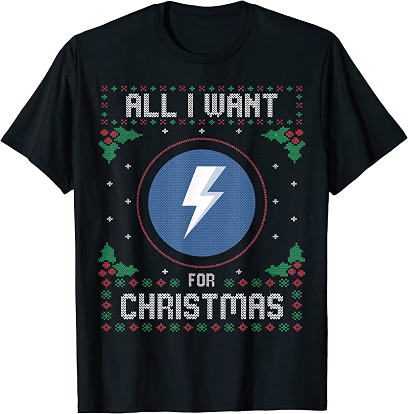 VeThor Token Ugly Christmas Sweater, All I Want For Xmas T-Shirt