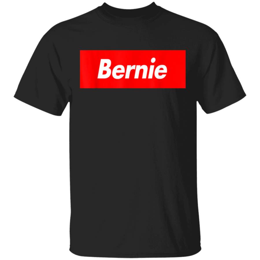 Bernie Name Funny Red Box Logo First Last TShirt