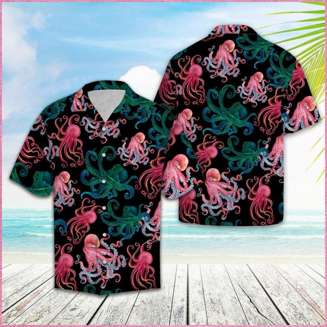 Octopus Party Hawaii Shirt Made In Summer Beach Shirts Ha62321