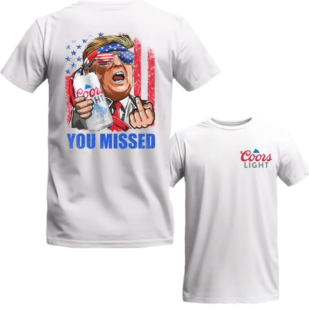Coors Light Shirt, You Missed Coors Light Shirt, Full Color, Unisex Cotton Shirt For Men and Women
