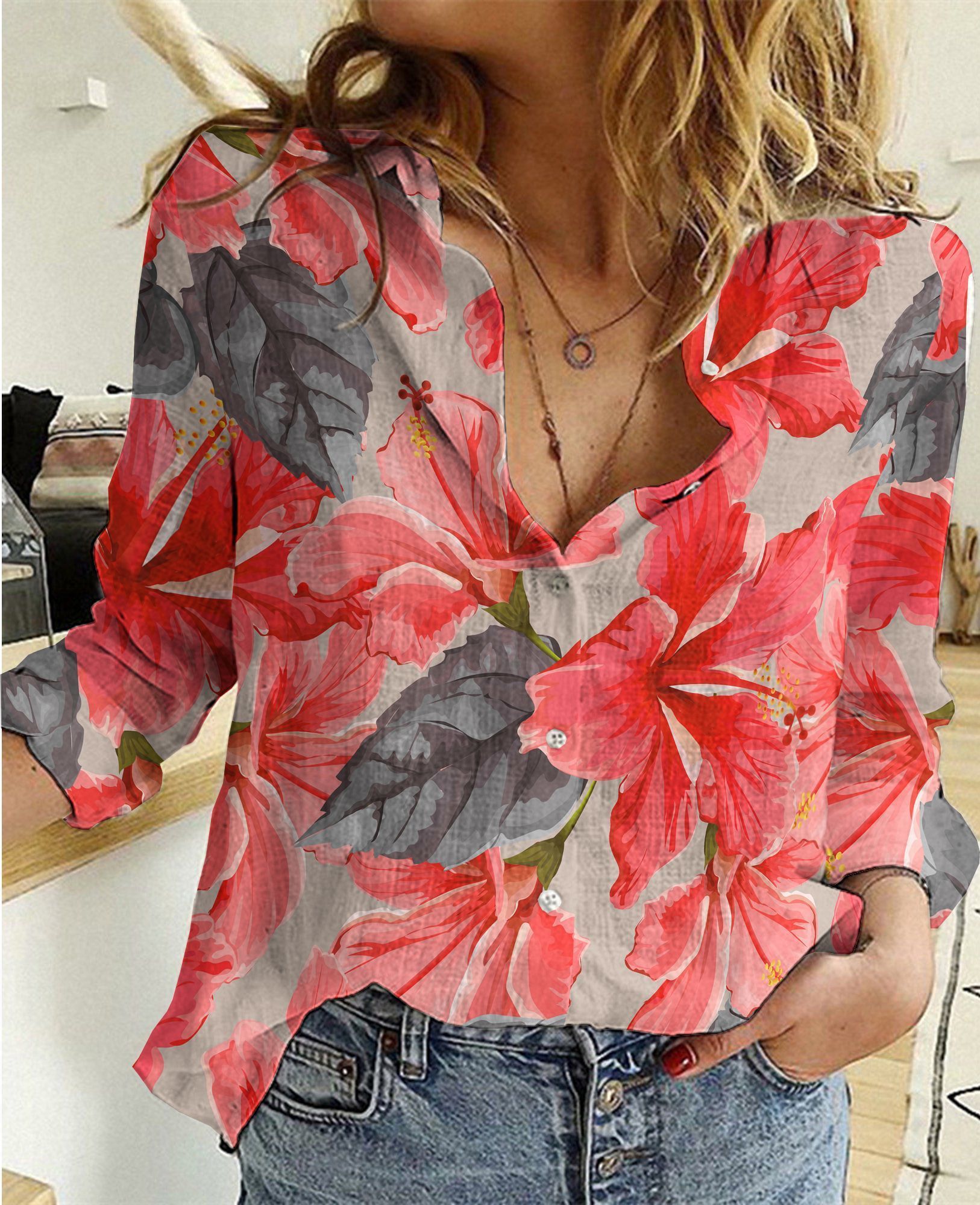 Love Hawaiian Cotton And Linen Casual Shirt Ha74558