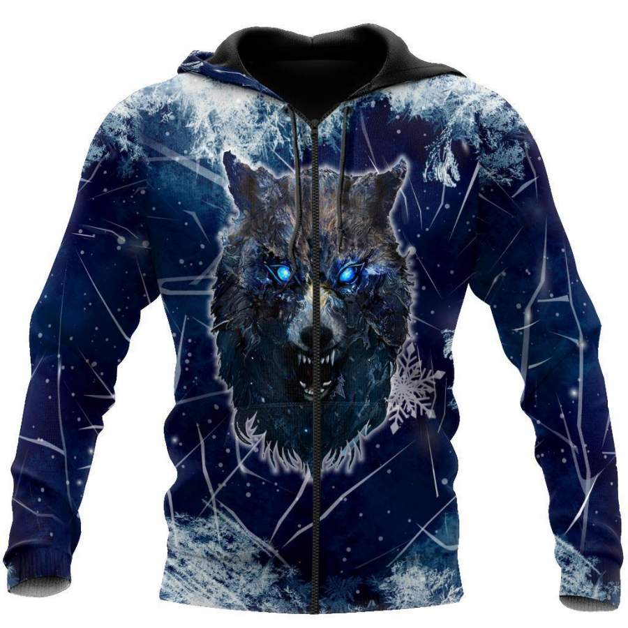 Winter Is Coming Wolf 3D Over Printed Hoodie for Men and Women-ML