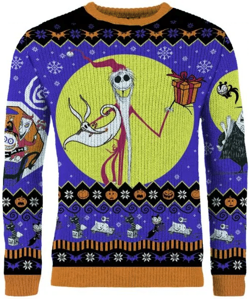 Buy Santa Jack Skellington Nightmare Before Christmas Christmas Sweater,Jack Skellington Christmas Gift,Jack Skellington Christmas Shirt The Pumpkin King Of Rughing