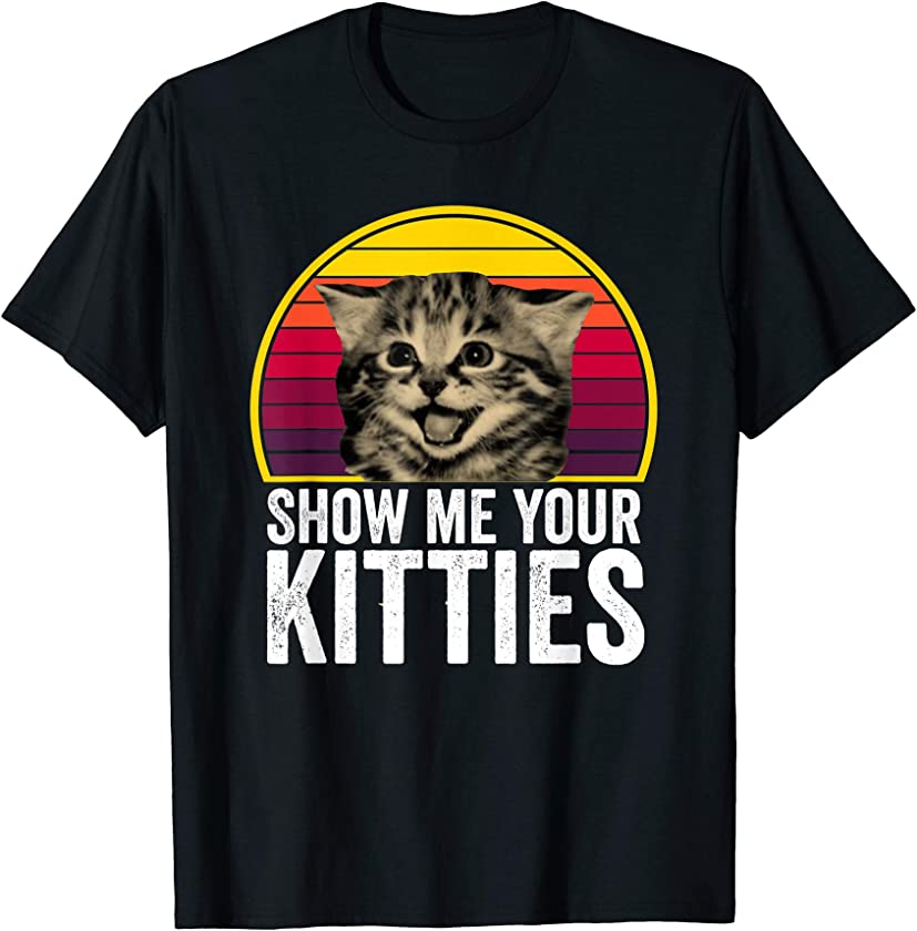 Cat lover Retro Vintage Gift Tee T-Shirt