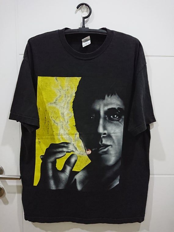 Vintage 90 S Al Pacino Scarface Cigar Shirt Movie Classic 80 S Scarface The Godfather1 3 Serpico Dick Tracy Shirt