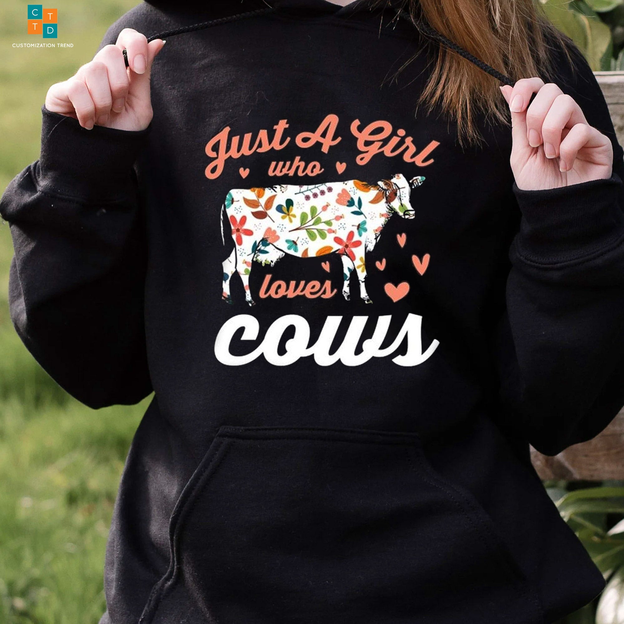 Just A Girls Who Loves Cows Hoodie, Shirt