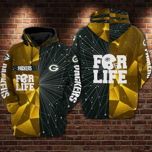 Green Bay Packers 55 Unisex 3D Hoodie Gift For Fans