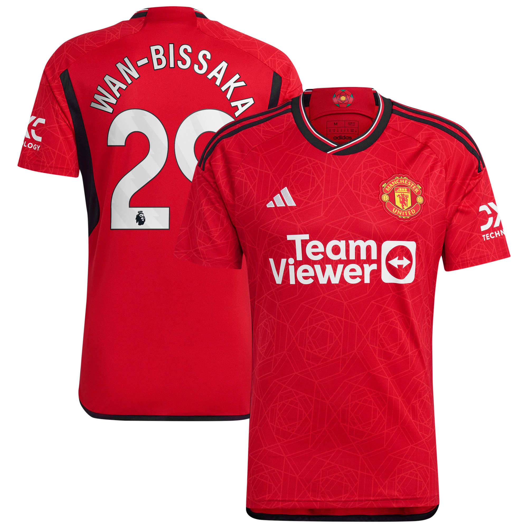 Aaron Wan-Bissaka Manchester United 2023/24 Home Replica Player Jersey – Red