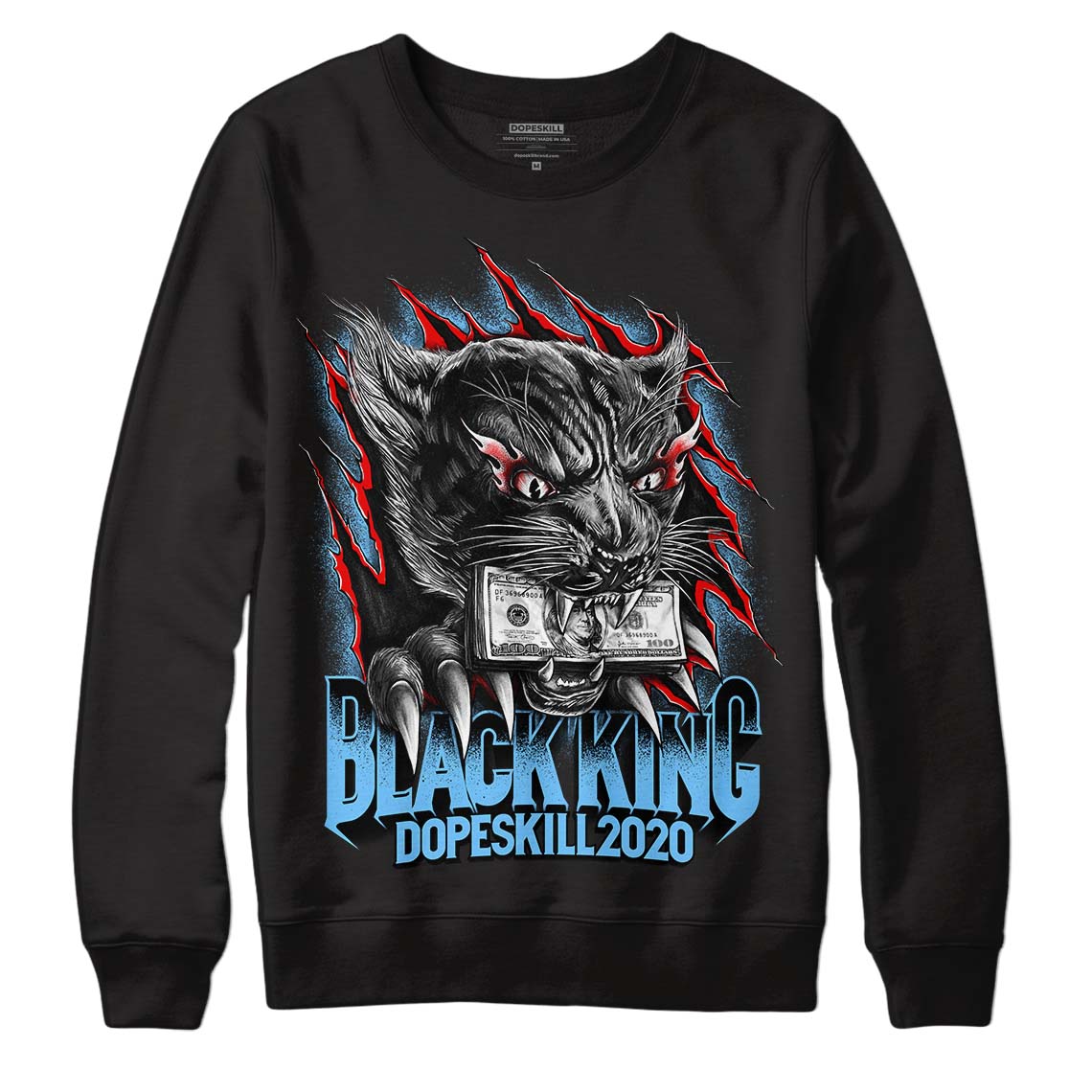 Cactus Jack 4S Dopeskill Sweatshirt Black King Graphic