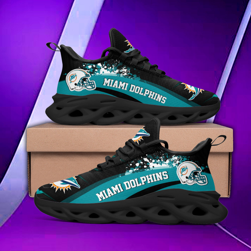 Miami Dolphins Yezy Running Sneakers Bb215