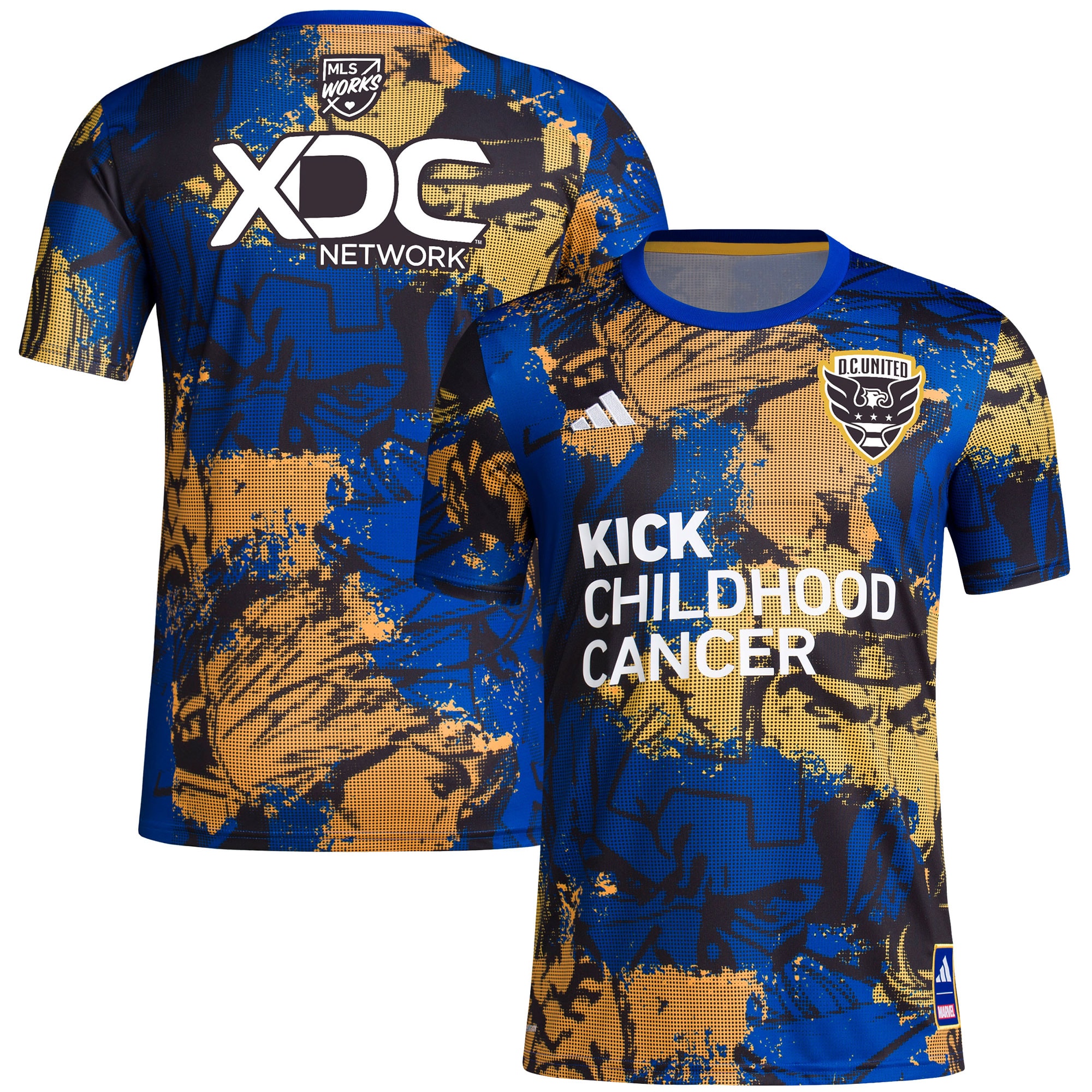 D.C. United 2023 MLS Works Kick Childhood Cancer x Marvel Pre-Match Top – Royal