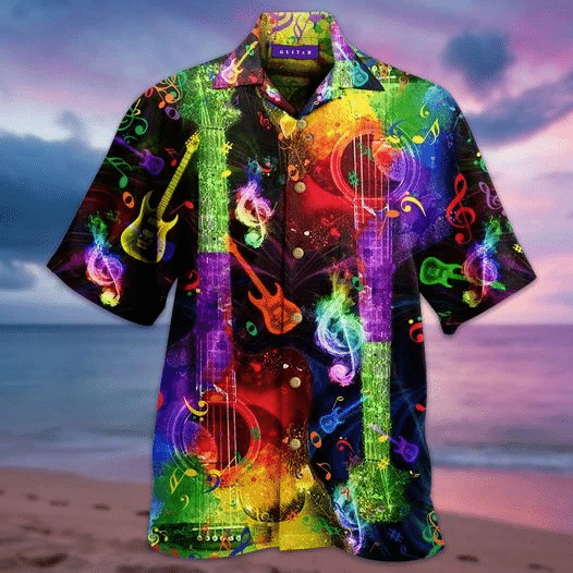 Amazing Rainbow Guitar Hawaii Shirt Unisex Adult Ha26475