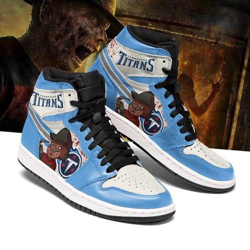 Tennessee Titans Horror Jordan Sneakers For Fan High Top Shoes Air Jordan High Sneakers Sport Sneakers