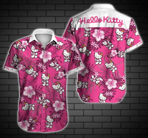 Hello Kitty Hawaiian Shirts For Men Ha21228