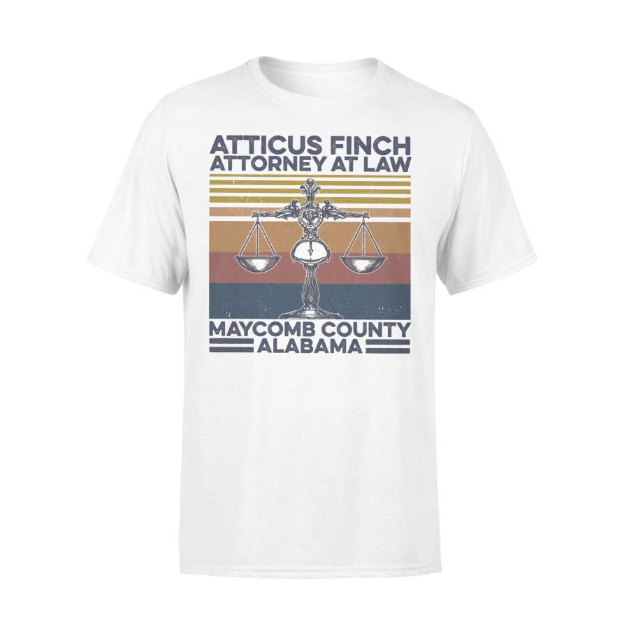 Atticus Finch Attorney At Law Maycomb County Alabama Vintage Retro T-shirt