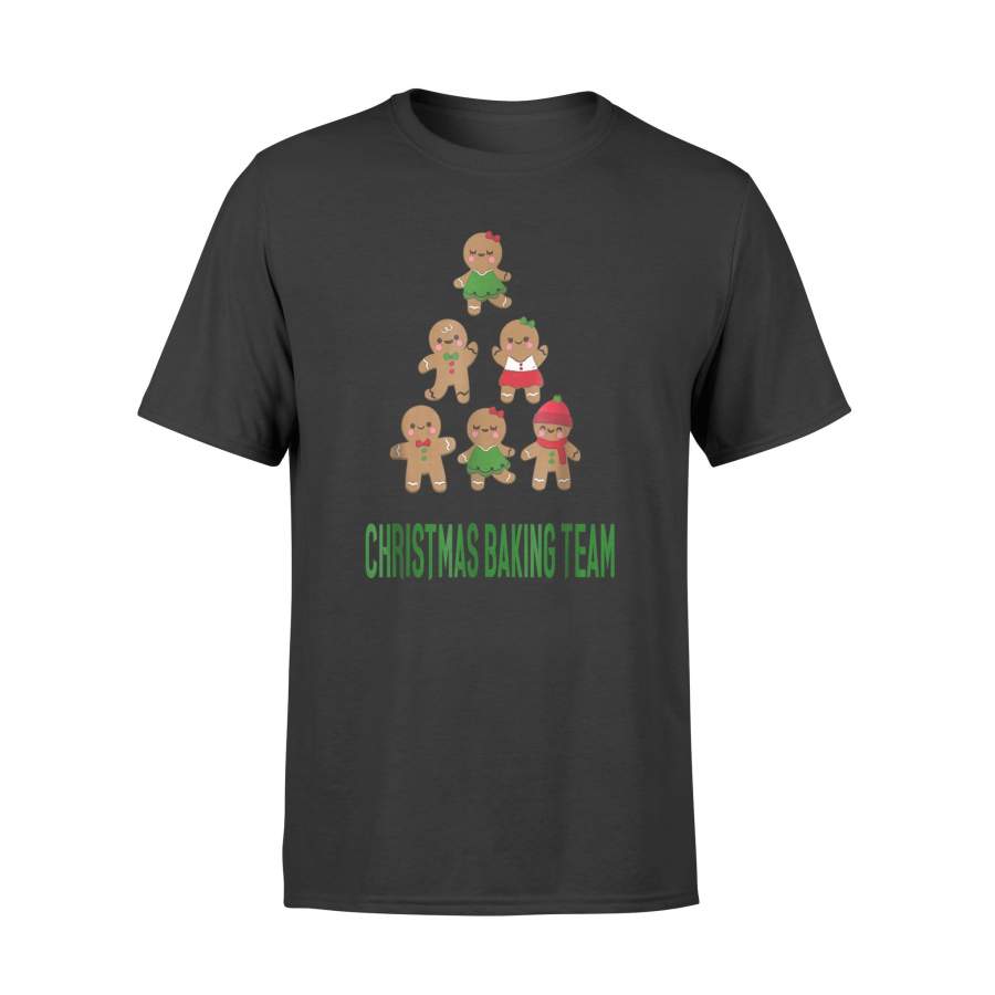 Christmas Baking Team Gingerbread Man Candy Cane T-Shirt – Standard T-shirt