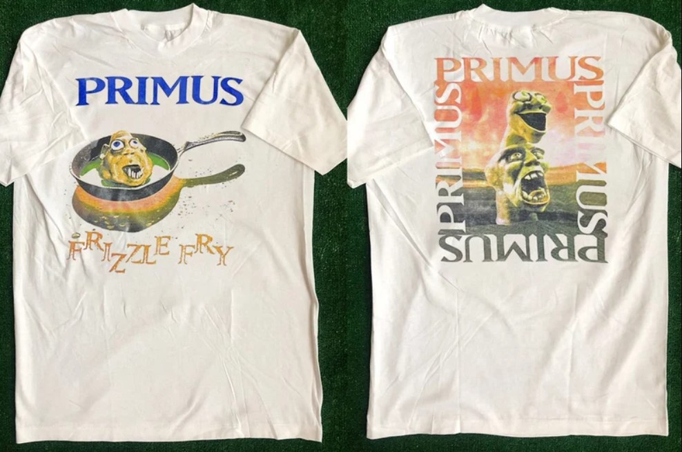 Primus  Frizzle Fry  1990 Tour 90s Rock Concert Tour Shirt Outfit