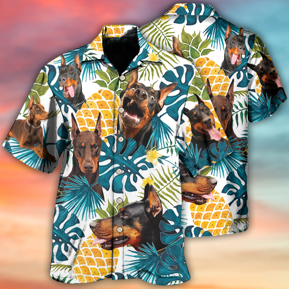 Doberman Tropical Style Hawaii Shirt Ha67781