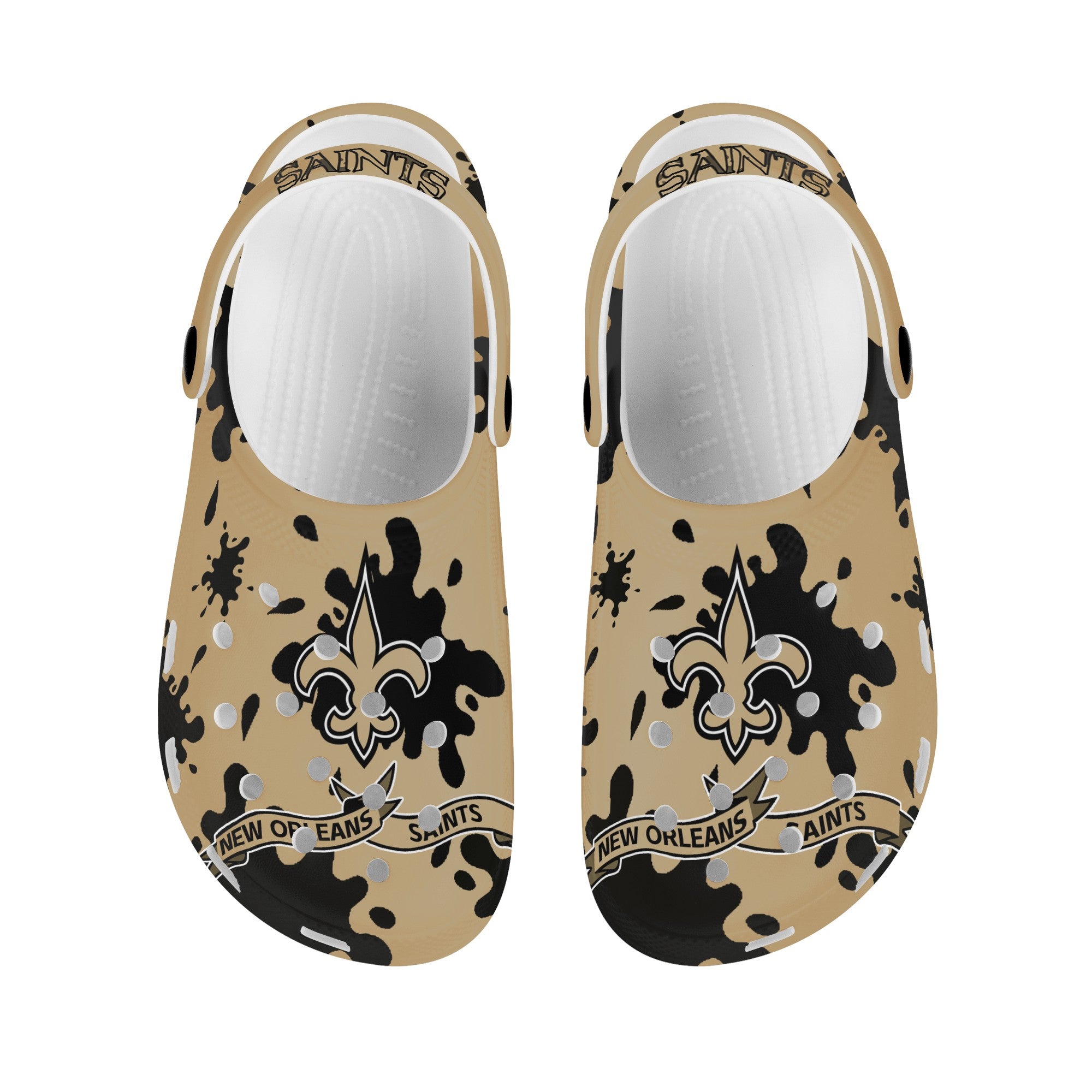 New Orleans Saints Big Logo Crocs