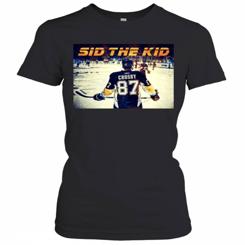 SID THE KID Sidney Crosby Retro Vintage Art Pittsburgh Penguins Hockey Women’s T-Shirt