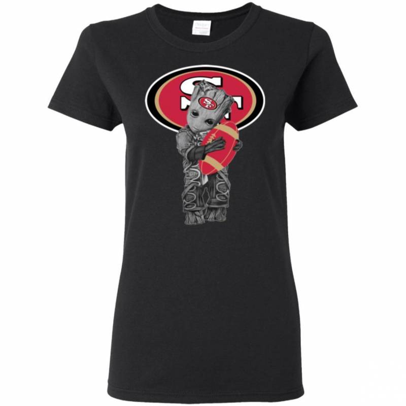 Cute Groot Hug SF San Francisco 49ers T Shirts