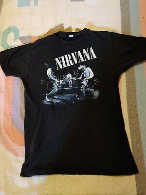 Vtg Nirvana Band Live T-shirt Kurt Cobain 2009 Adult Tultex 6576