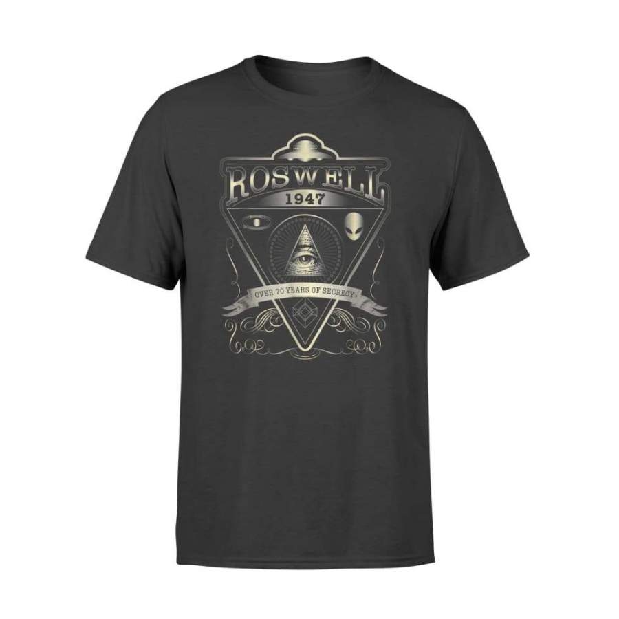 Roswell 1947 Alien Vintage Style UFO Area 51 – Standard T-shirt