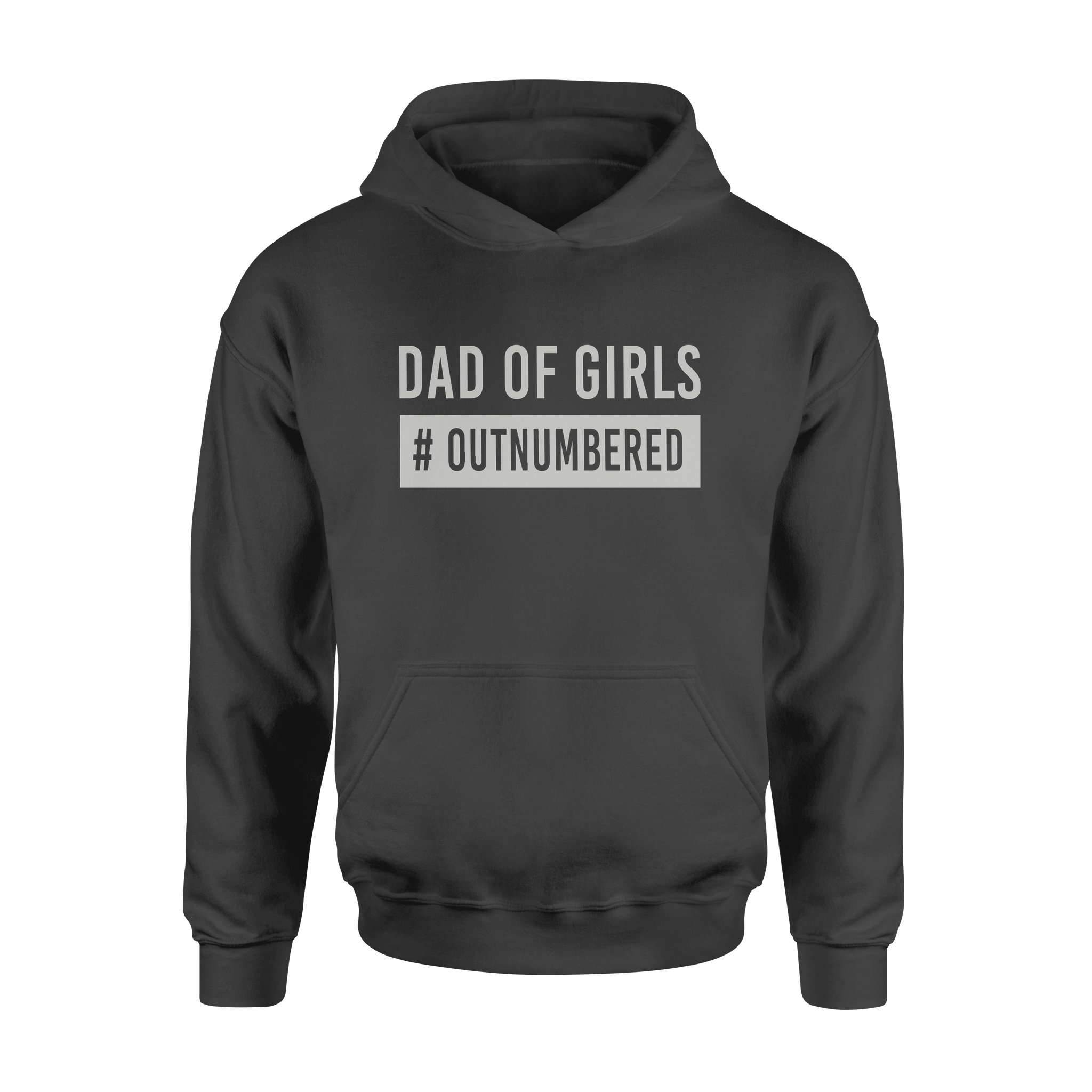 Dad Of Girls Hashatg Out Numbered Standard Men – Premium Hoodie