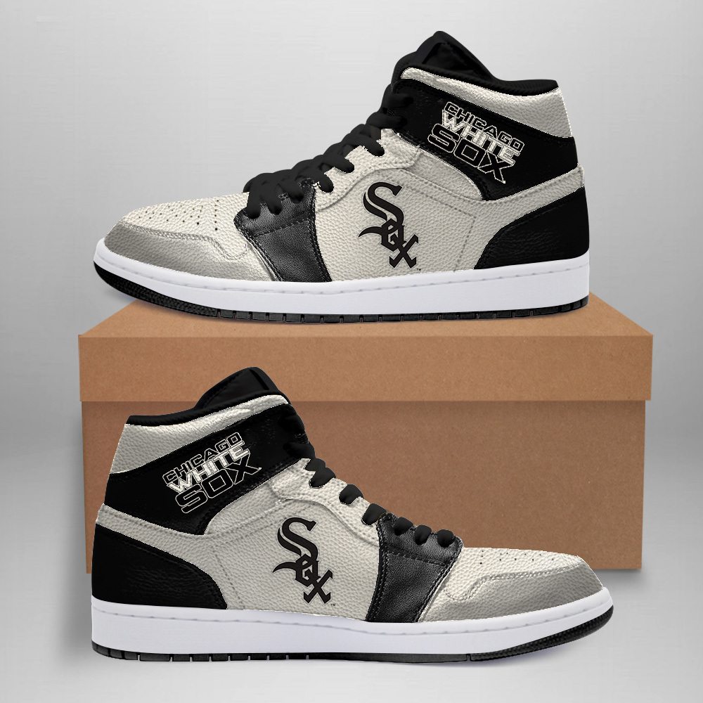 Chicago White Sox Black Air Jordan Sneakers Shoes