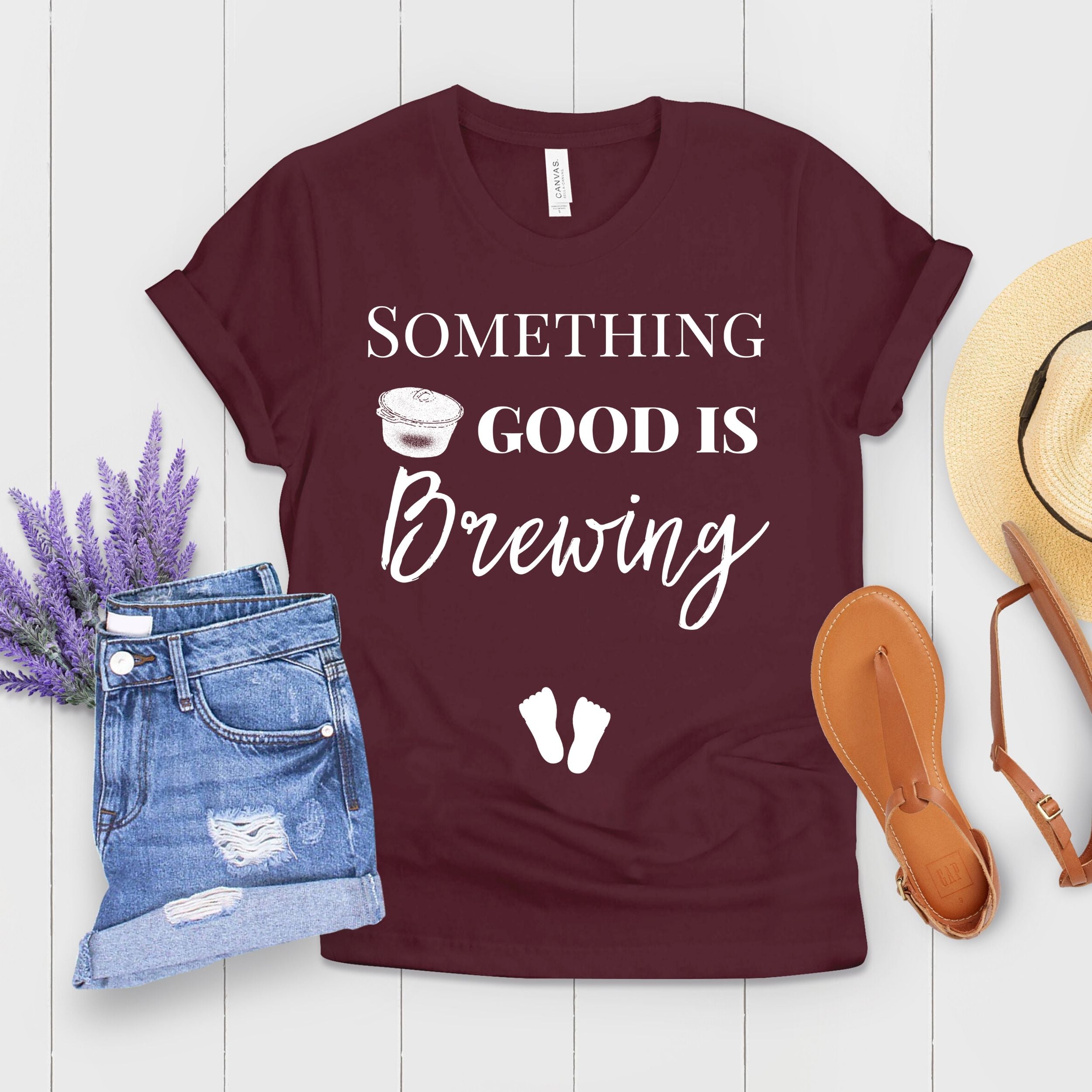 Something Good Is Brewing Pregnancy Shirt