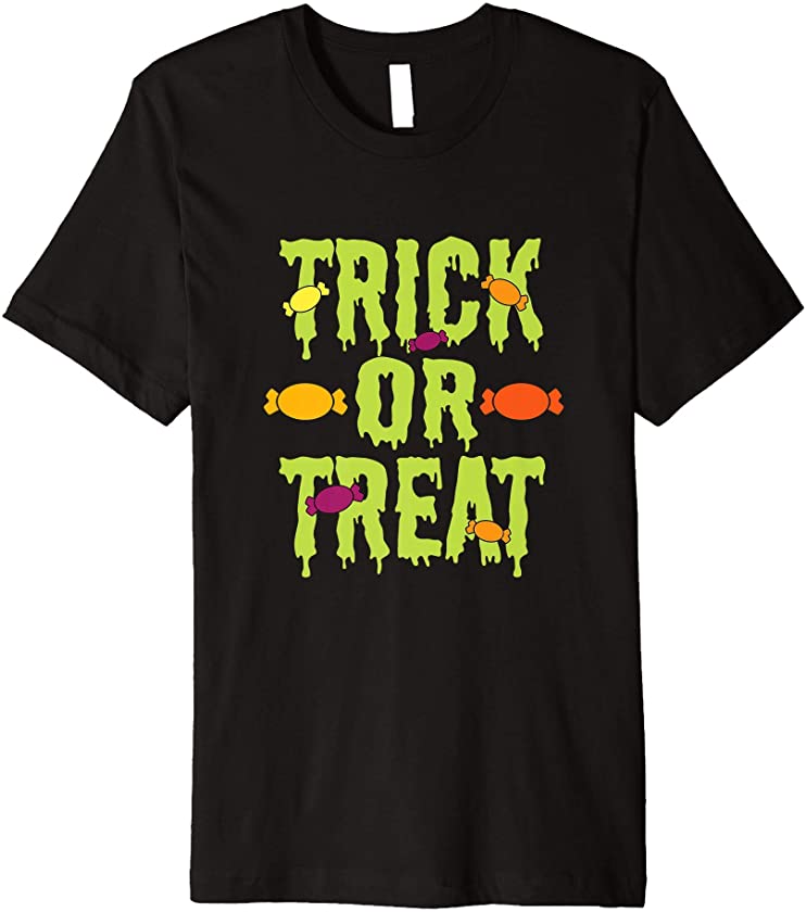 Trick Or Treat Halloween Candy Spooky Premium T-Shirt