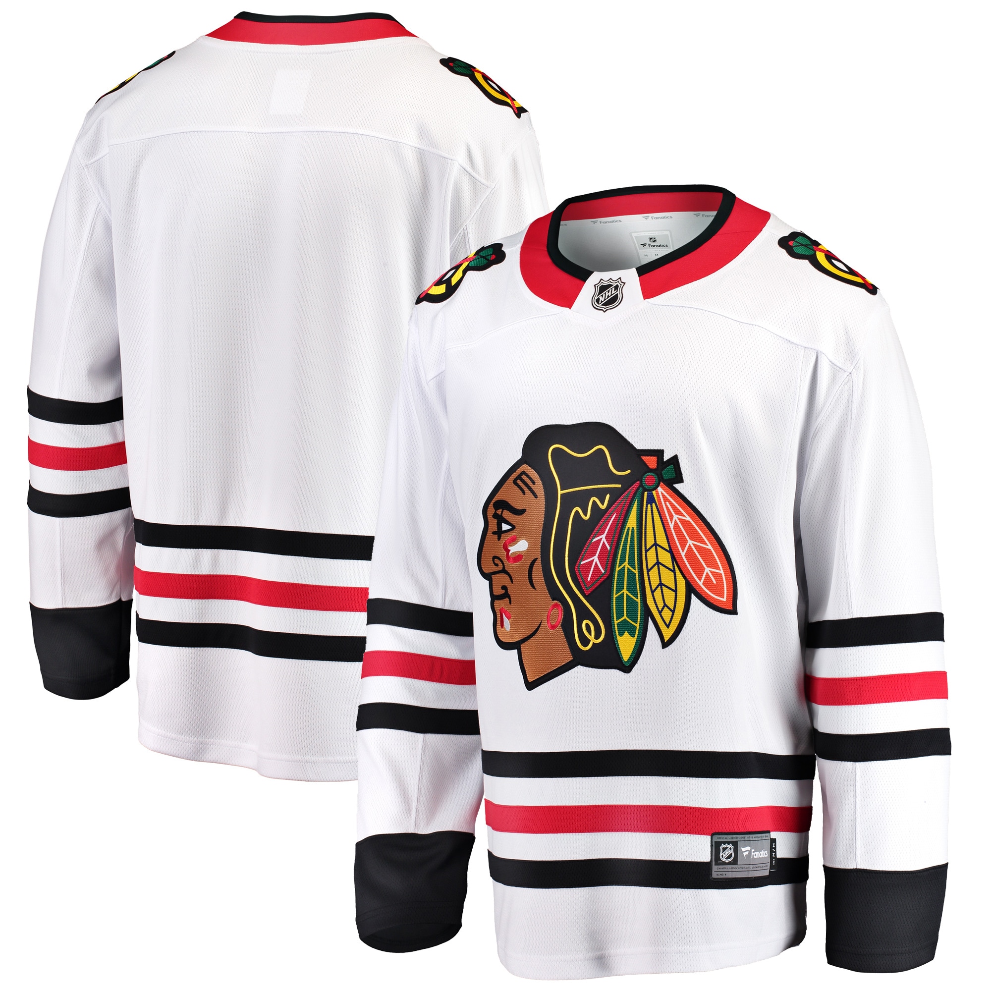 Men's Chicago Blackhawks White Breakaway Away Jersey