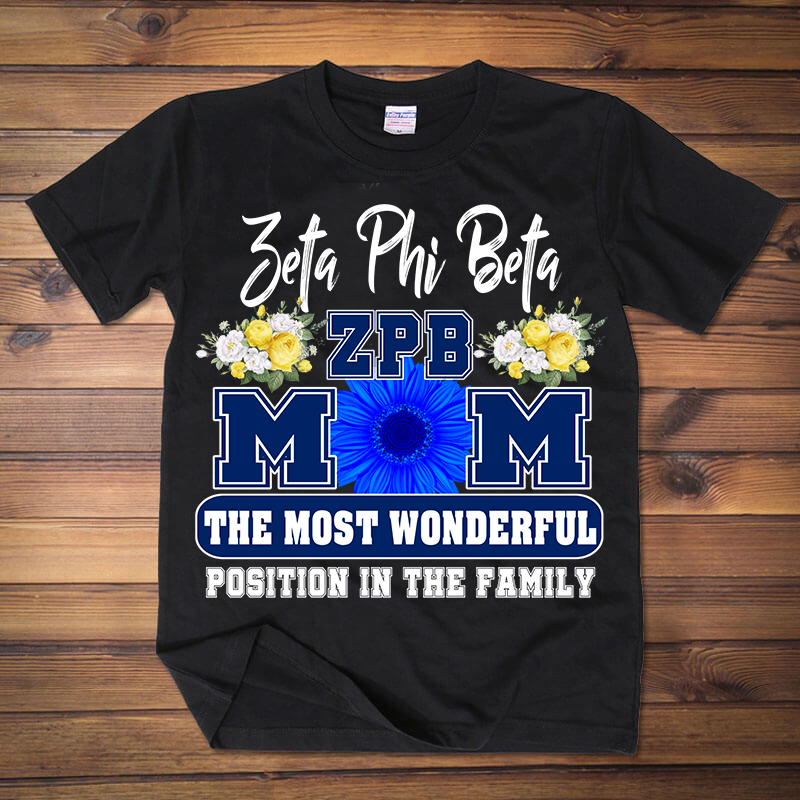 The most wonderful Zeta Phi Beta Mom 2D T-shirt