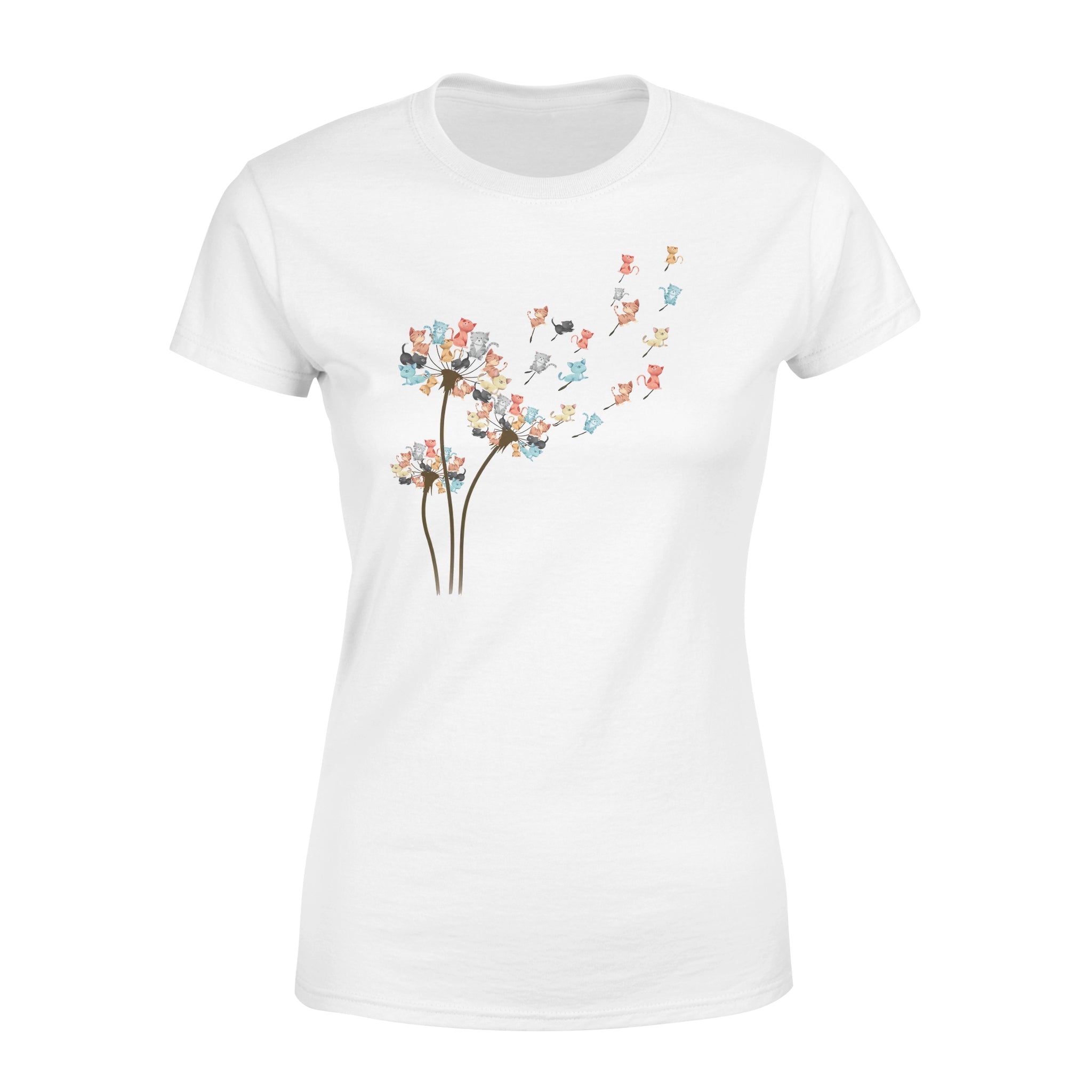 Dandelion Colorful Cat – Standard Women’s T-shirt