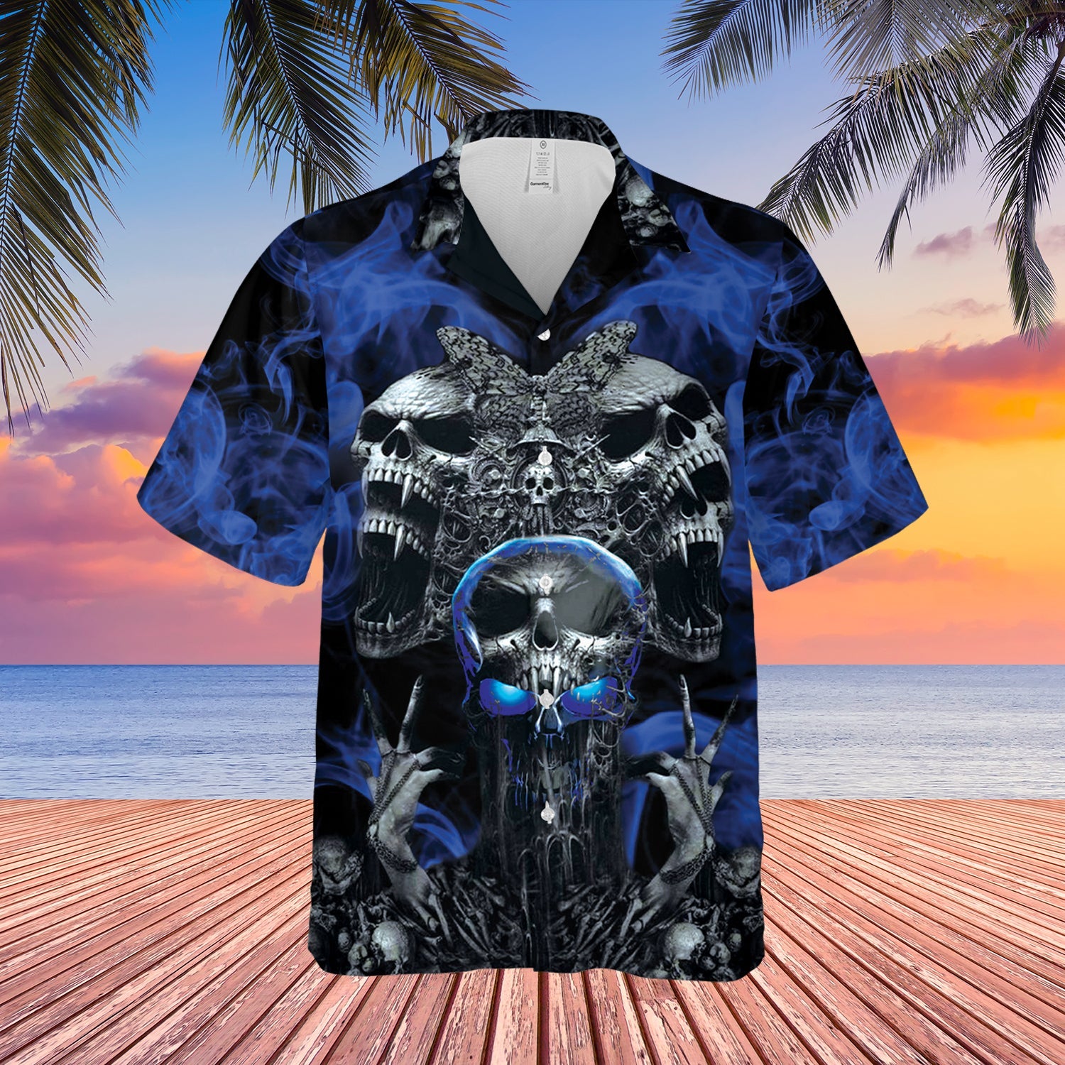 Smoking Scream Skull Hawaii Lover Hawaii Shirt For Men Women Ha44687