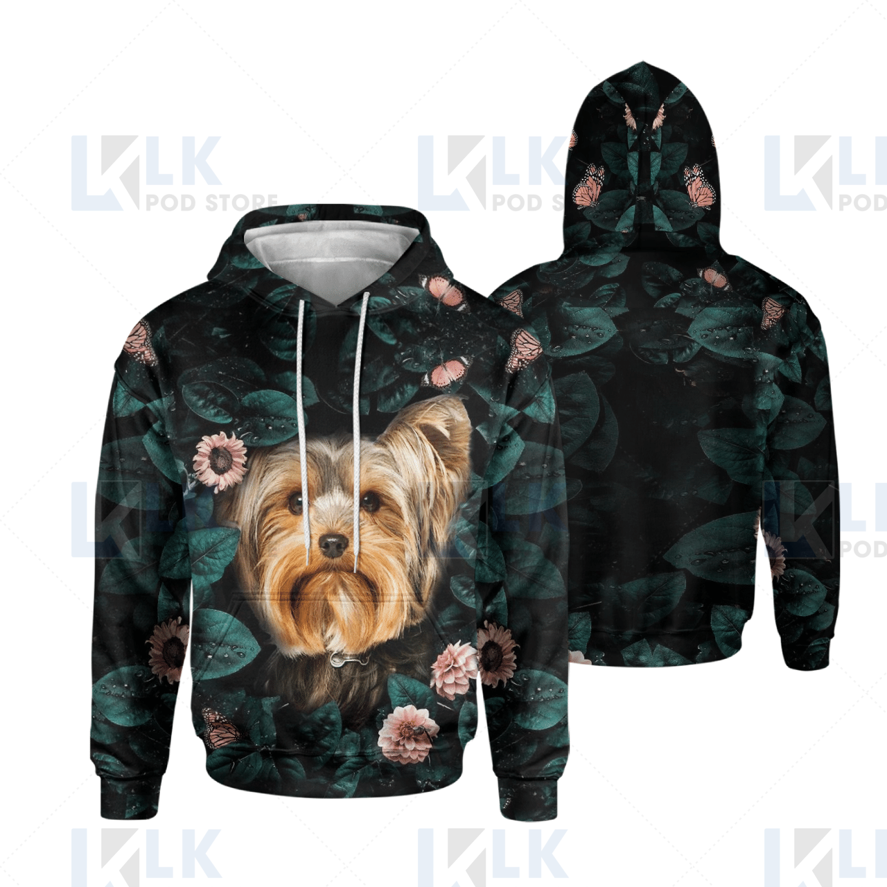 YORKSHIRE TERRIER – LEAF HOODIE [10-B]