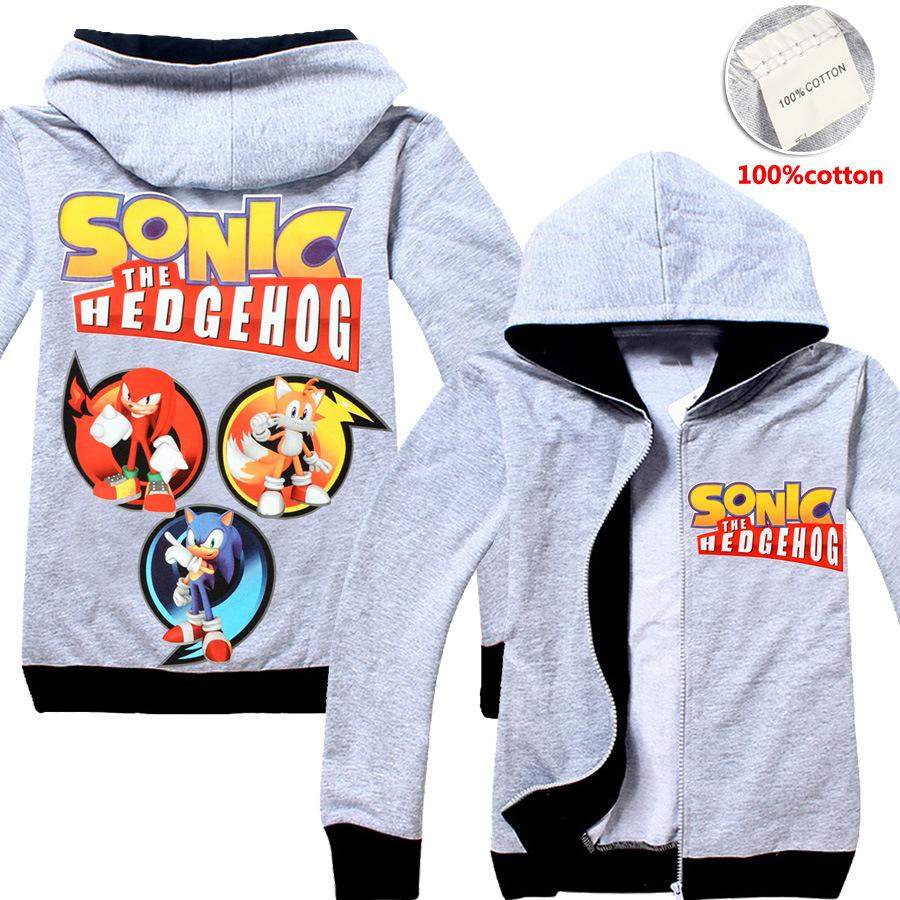 sonic the hedgehog zip up hoodie