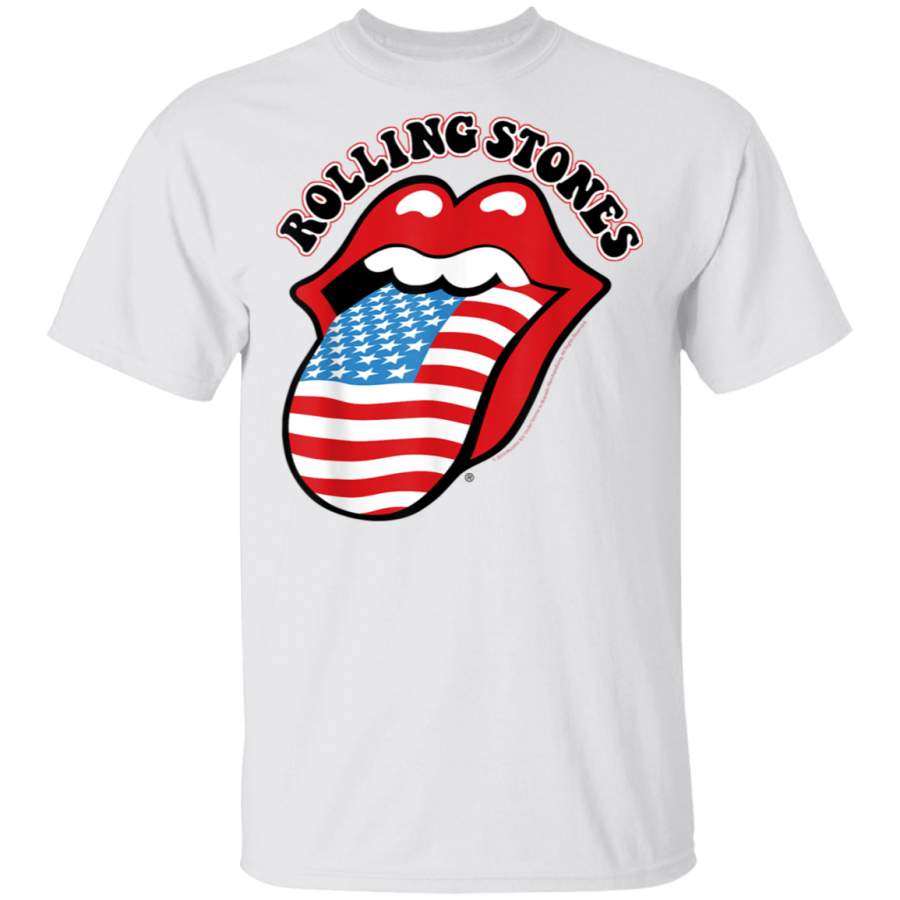 Rolling Stones Official Vintage US Tongue   TShirt