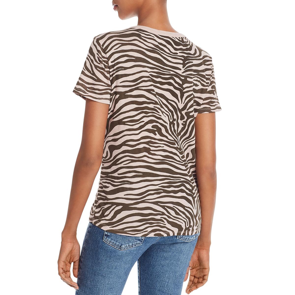 Womens Cotton Animal Print T-Shirt