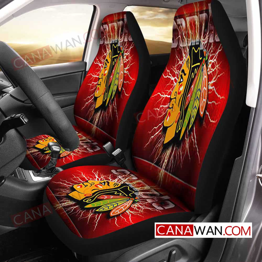 Chicago Blackhawks Style048 3D Customized Personalized Car Seat Cover