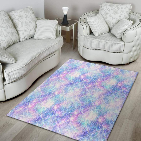 Mermaid Galaxy Space Area Rug